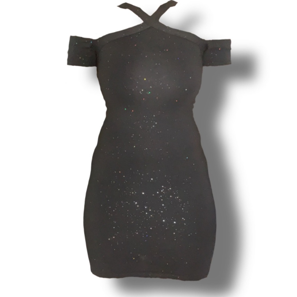 Grey Hollister Off Shoulder Shimmer Bodycon Y2K Cocktail Dress Size XS